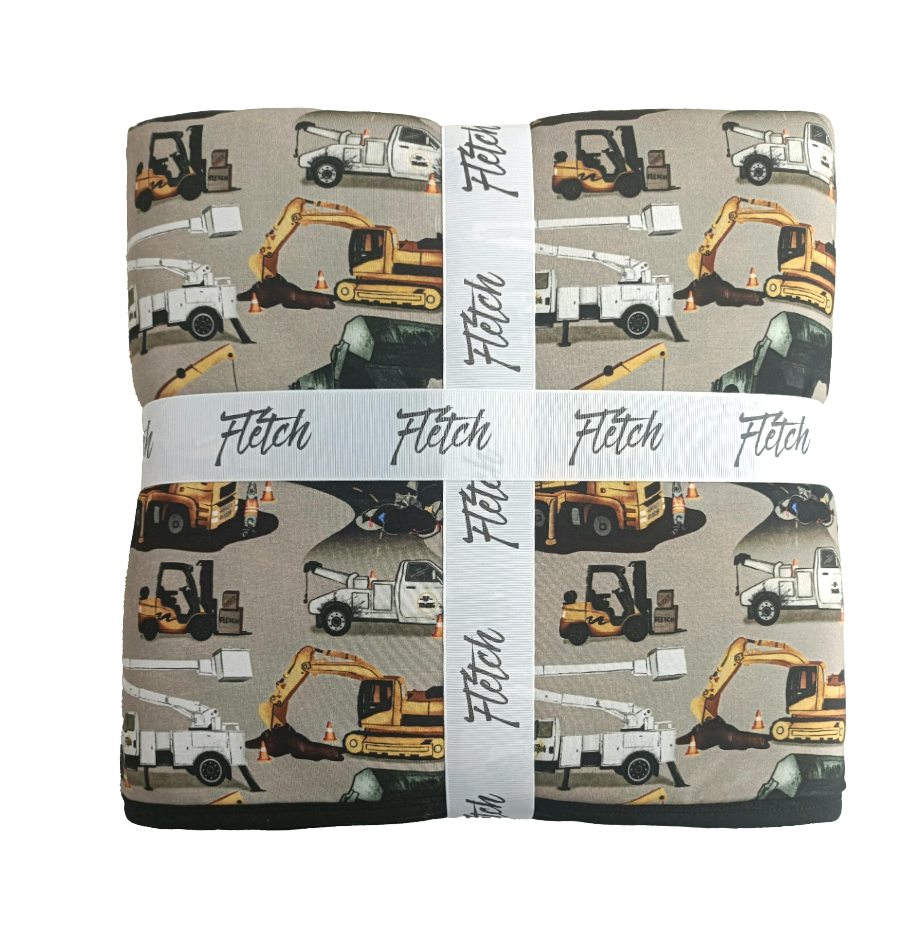 Work Hard, Play Hard Quilted Bamboo Blanket