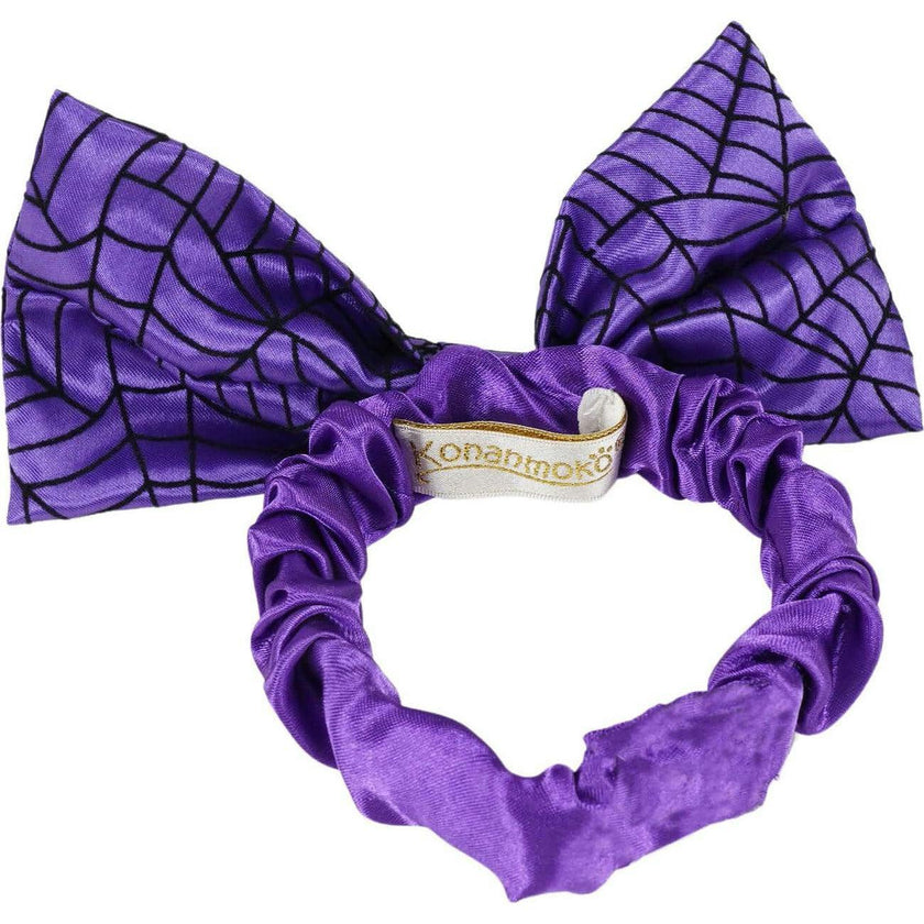PURPLE SPIDER WEB HEADBAND, Purple