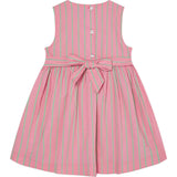 Hand-Smocked Girls Dress Coral
