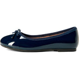 Fannie Glossy Leather Sweet Bow Ballet Flats
