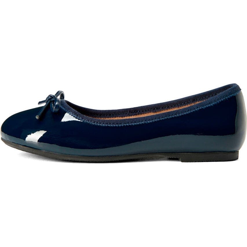 Fannie Glossy Leather Sweet Bow Ballet Flats