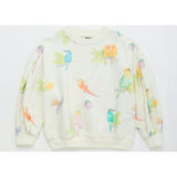 BIRDS SWEATSHIRT CLOUDY WHITE