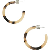 Mini Hoops in Blonde Tortoise