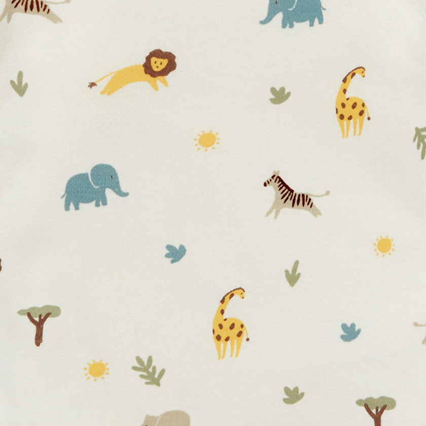 Safari Clever Zip Baby Pajamas