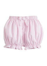 Bow Bloomers - Light Pink Seersucker Gingham