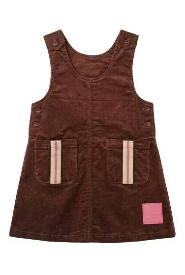 Corduroy A-Line Jumper Dress
