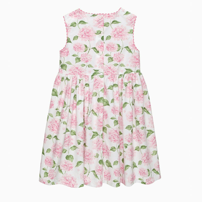 Adelina Summer Dress in Pale Pink Hydrangea