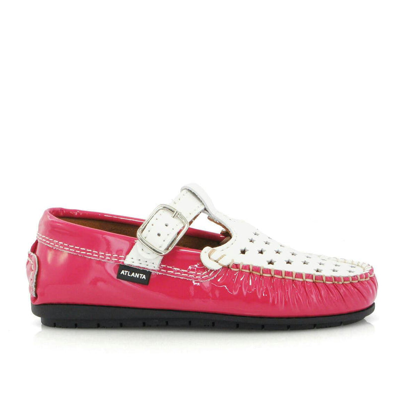 T-Walkers - fuchsia patent with stars