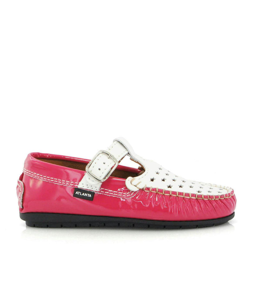 T-Walkers - fuchsia patent with stars