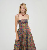 The Maisie Dress -  Stowell Medallion Stripe