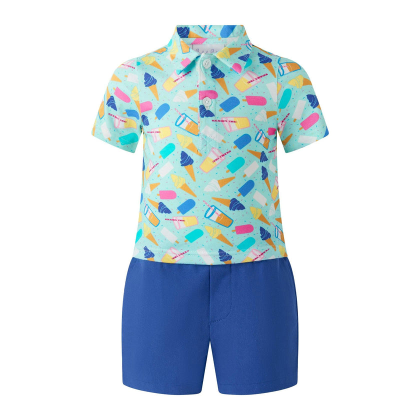 Ice Cream Polo & Short Set