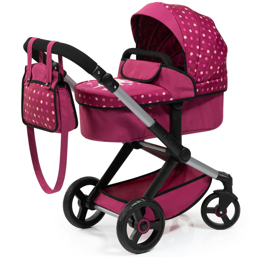 Bayer Design Dolls: Pram Xeo - Bordeaux, White, Fairy