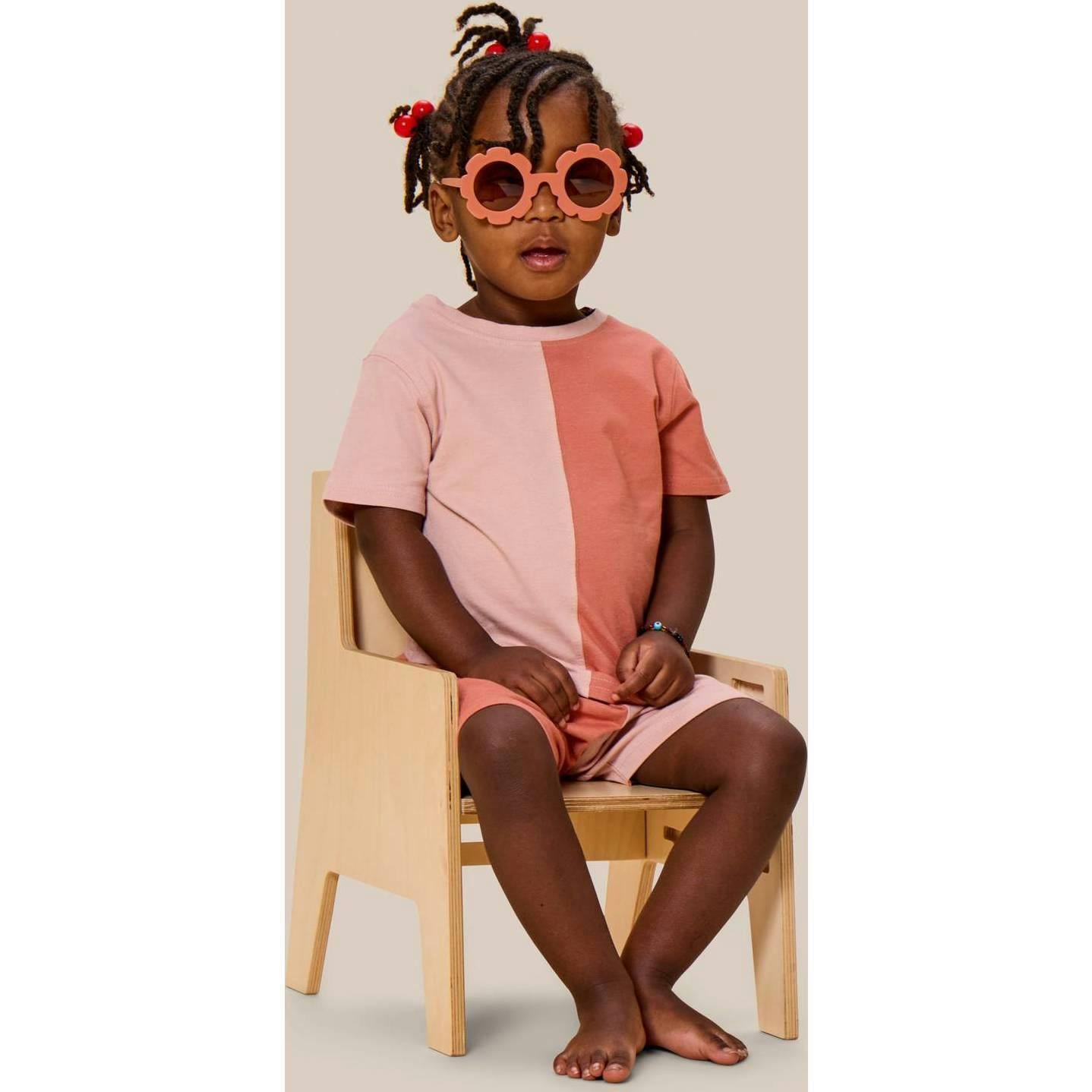 Colorblocked T-shirt Set