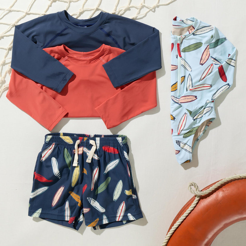 Baby Boys Rash Guard - True Navy