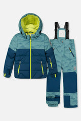 Two Piece Play Snowsuit Greyish Blue And Navy With Greyish Blue Pants