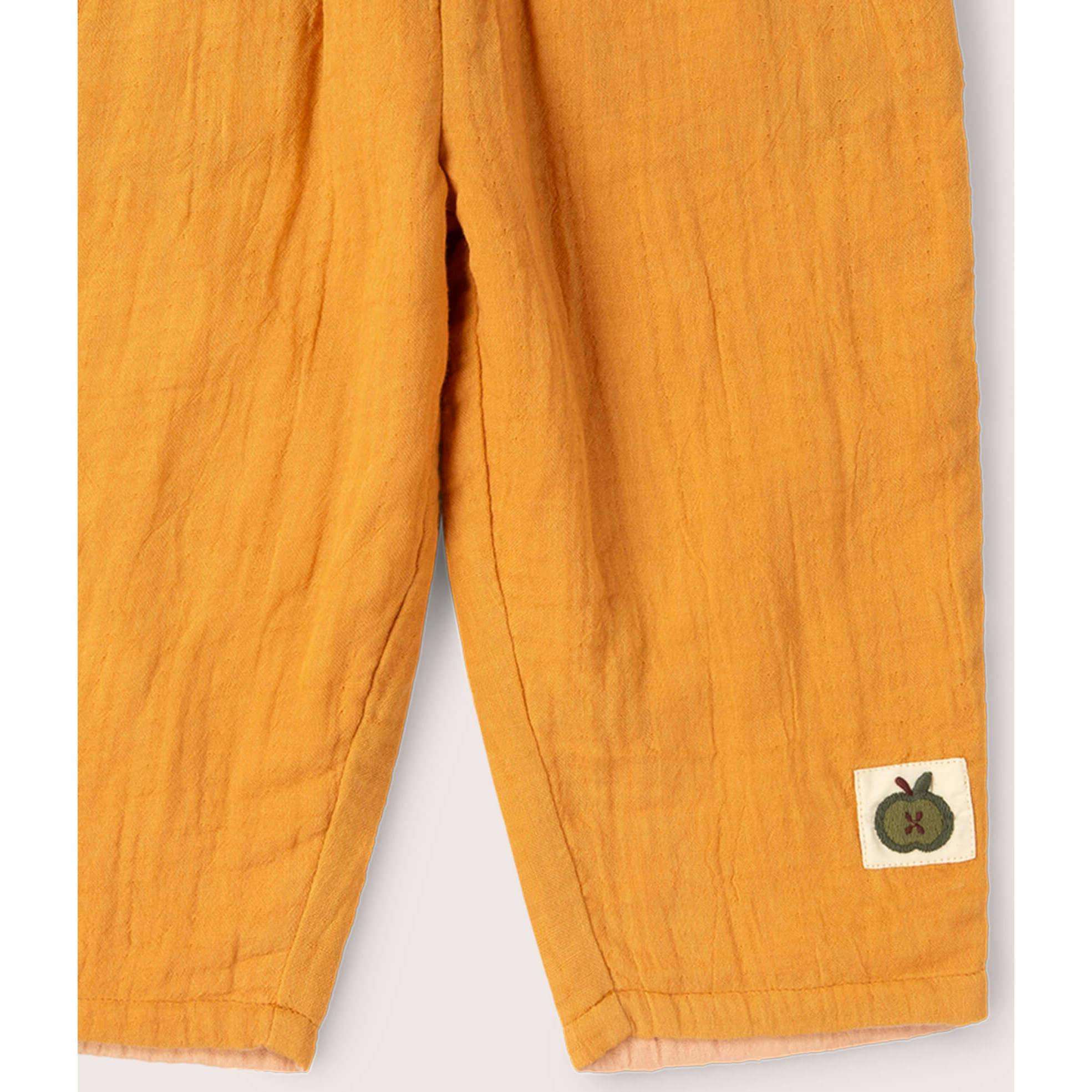 Golden Ochre Reversible Trousers, Gold