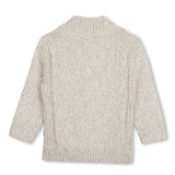 Ivory Zip Knit Sweater