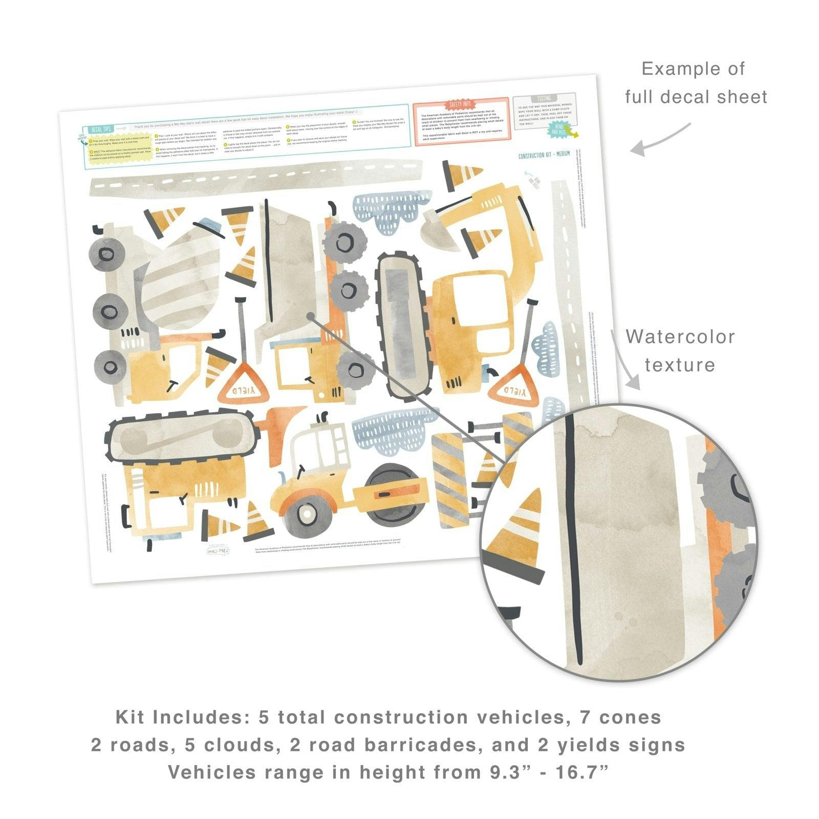 Construction Kit • Medium • Peel-and-Stick Wall Decals