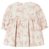 Rosewood Flannel Smocked Dress