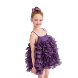 Purple Vionara Ruffle Dress