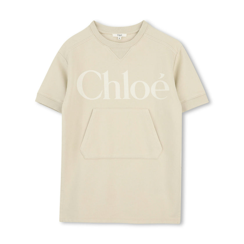 Beige Chloé Logo Dress