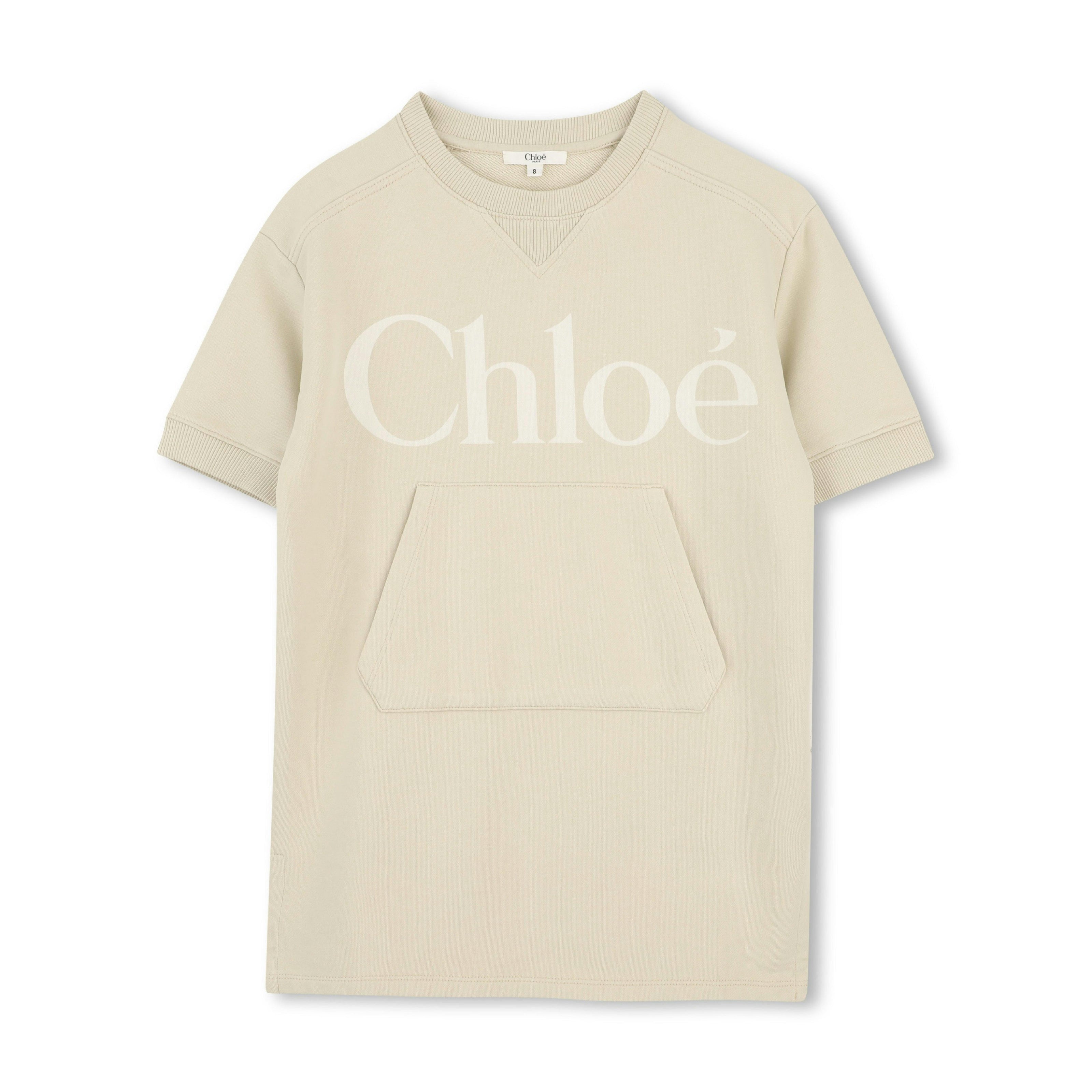 Beige Chloé Logo Dress