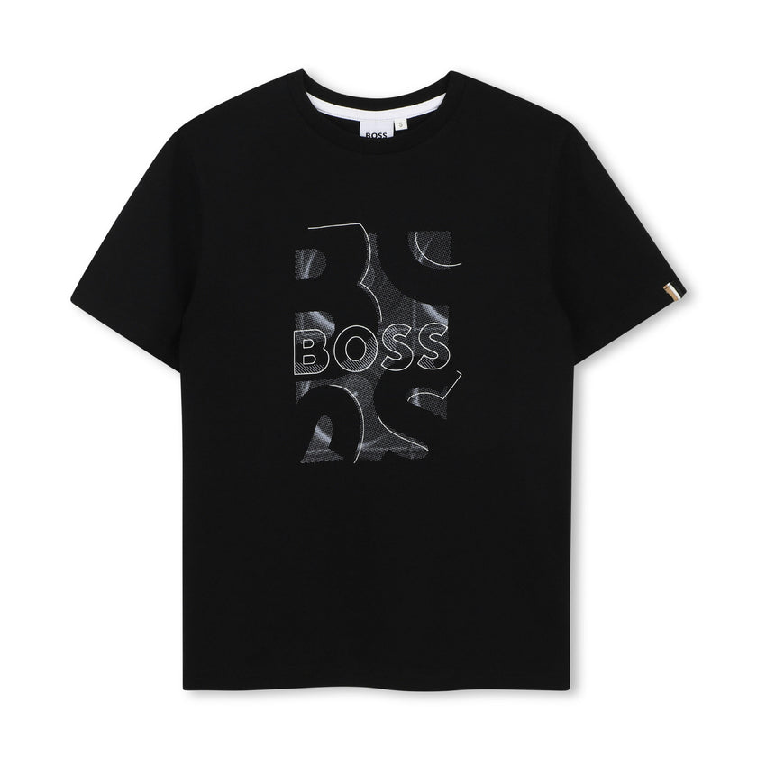 Black Logo Print T‑Shirt