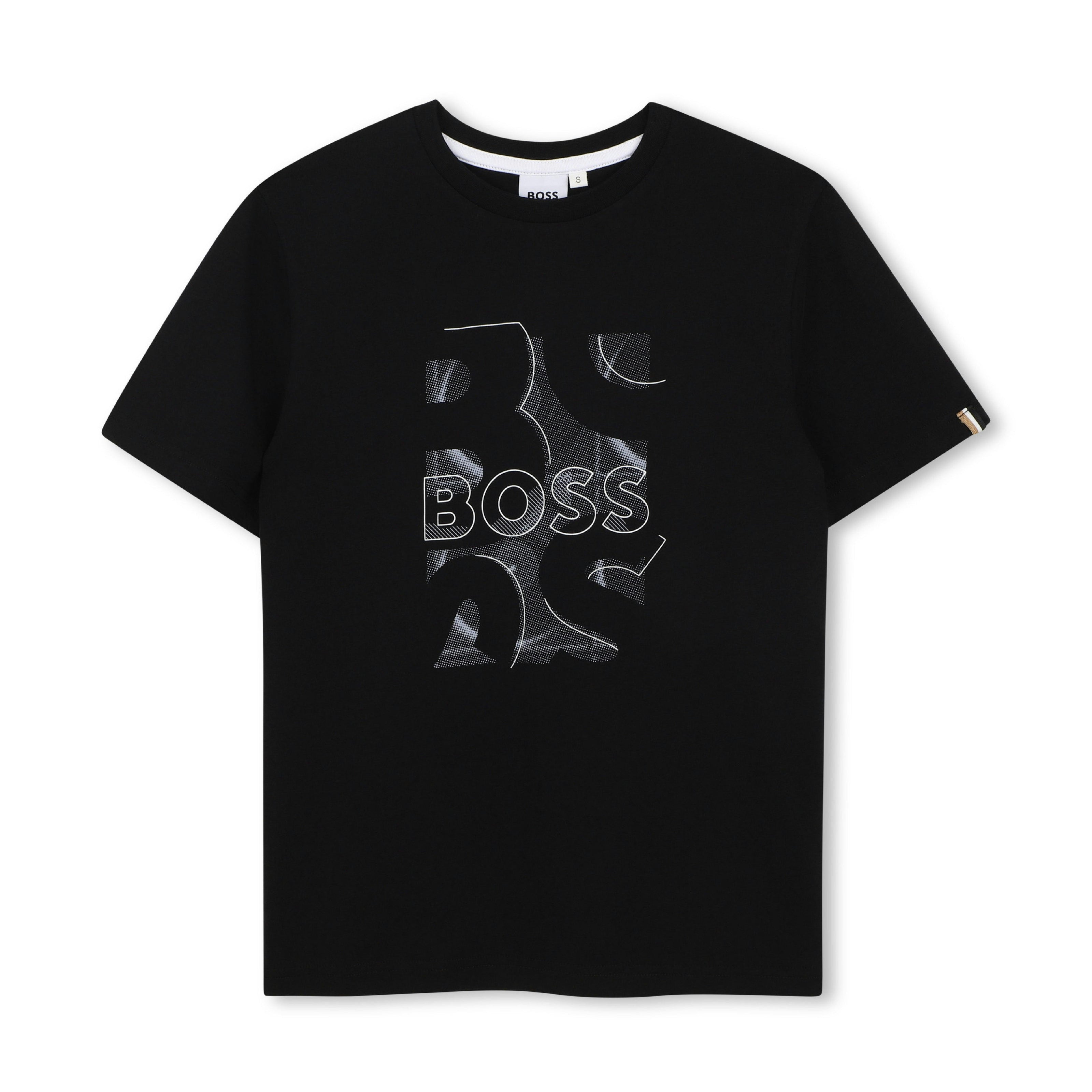 Black Logo Print T‑Shirt
