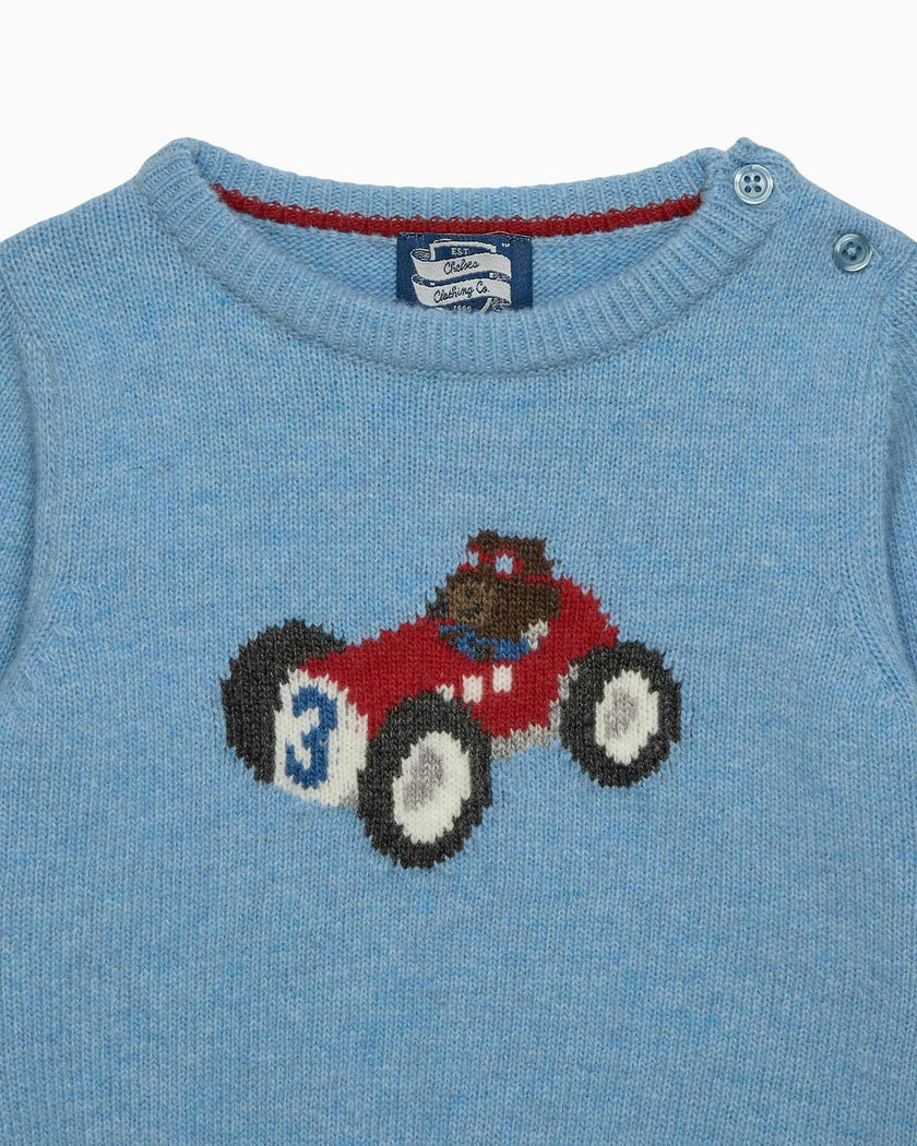 Baby Henry Car and Bear Sweater