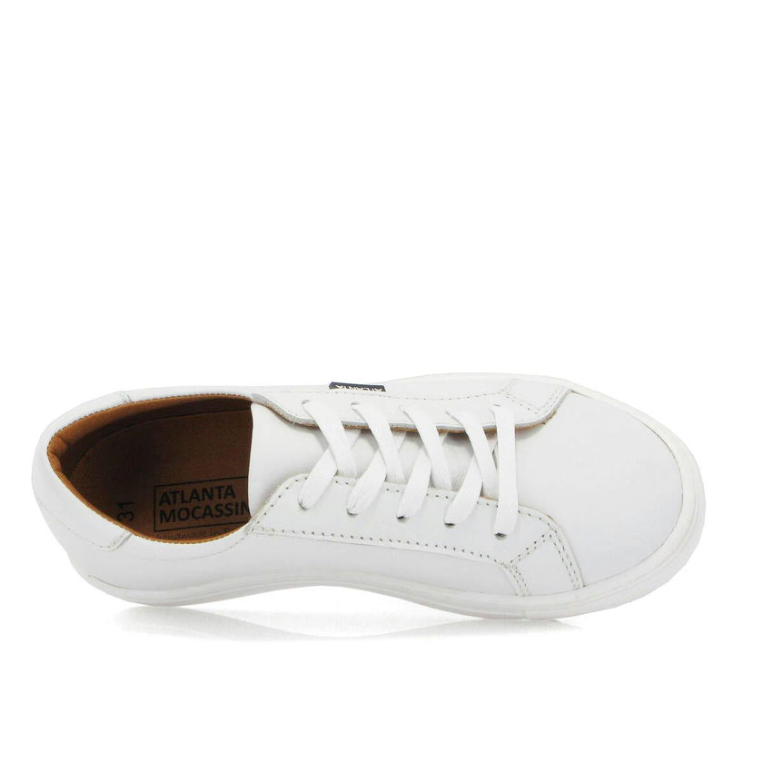 Laces Sneakers - white smooth