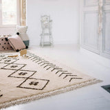 Bereber Rhombs Rectangular Washable Rug