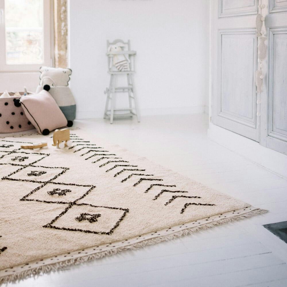 Bereber Rhombs Rectangular Washable Rug