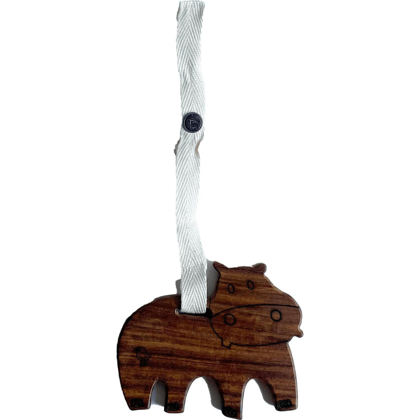 wood stroller toy | henry the hippo