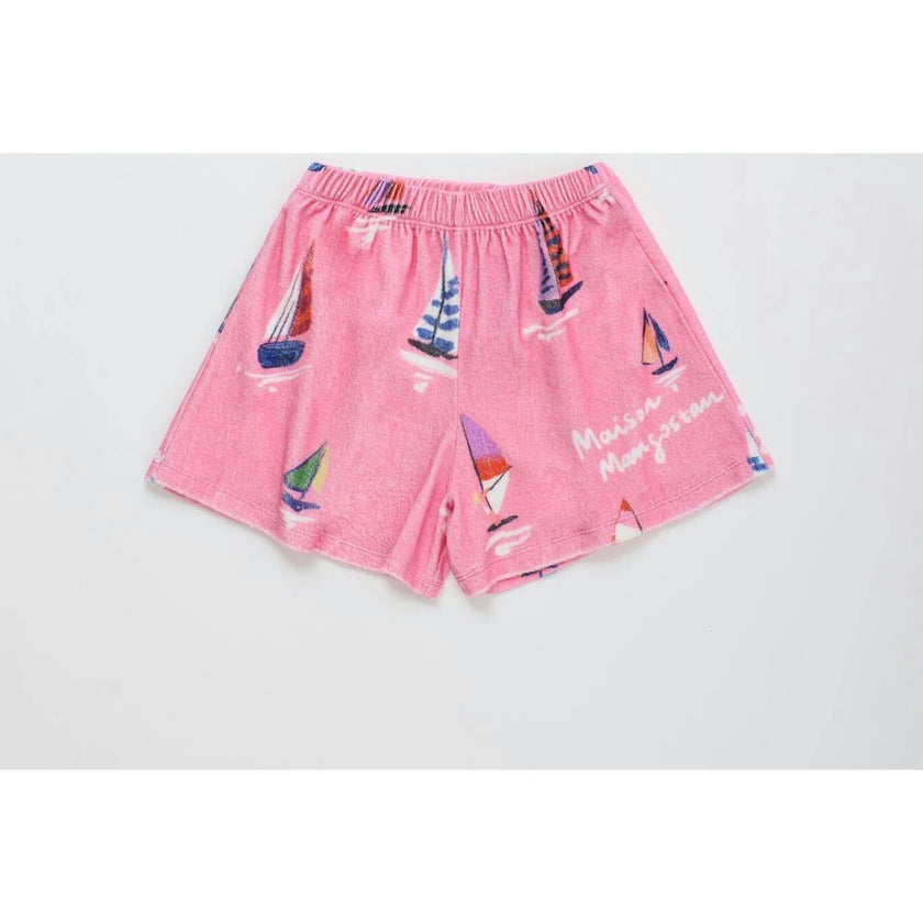 BARCOS TOWEL SHORTS PINK