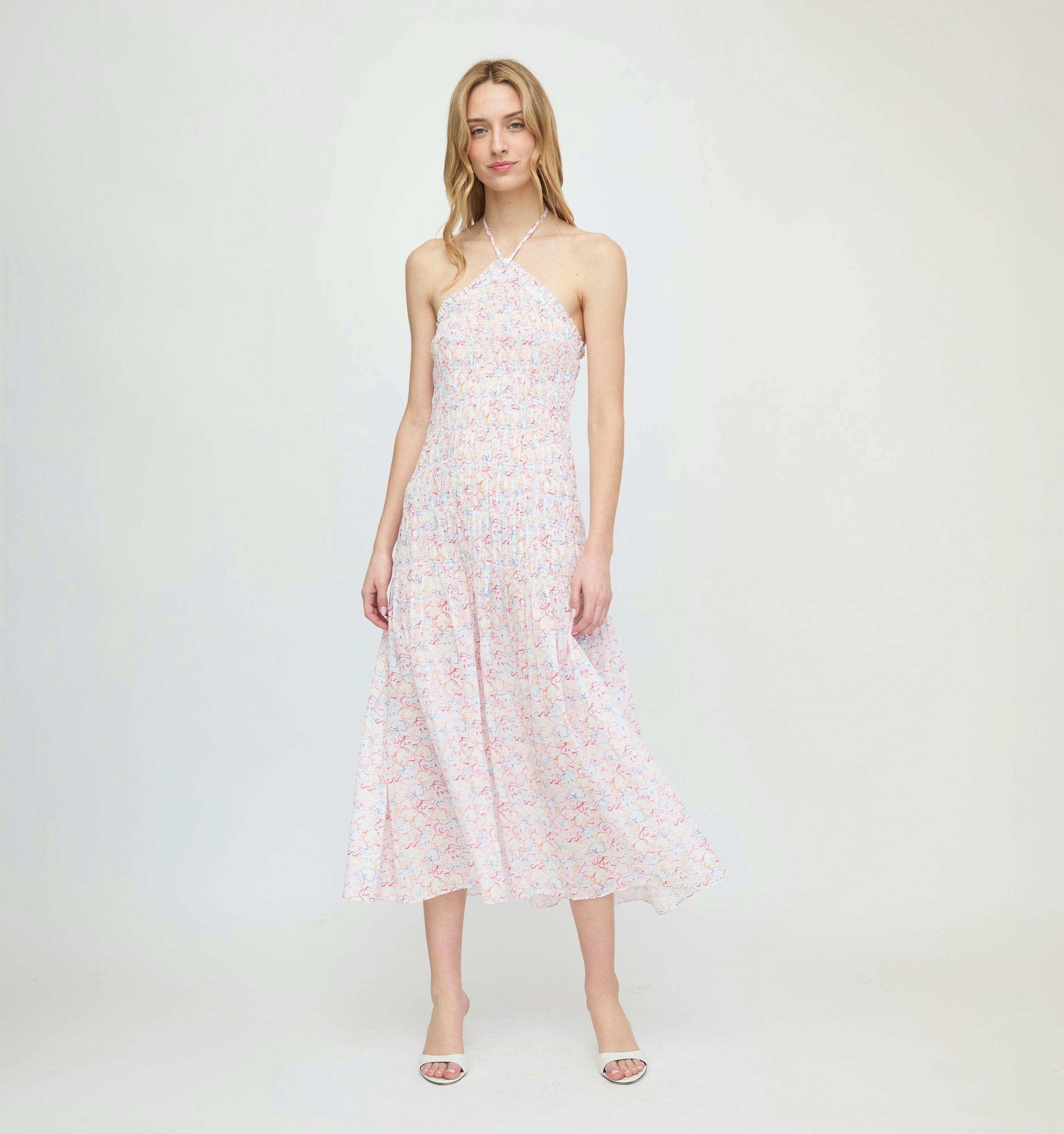 The Lenora Beach Dress - Camo Fish