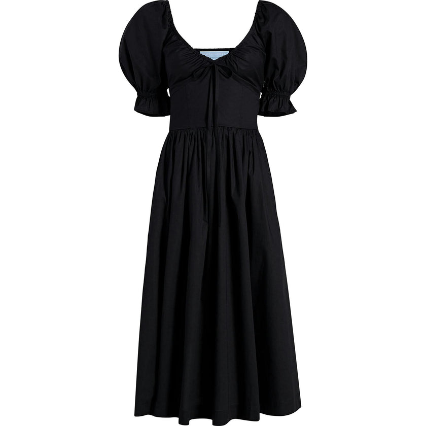 The Ophelia Dress - Black Cotton Voile
