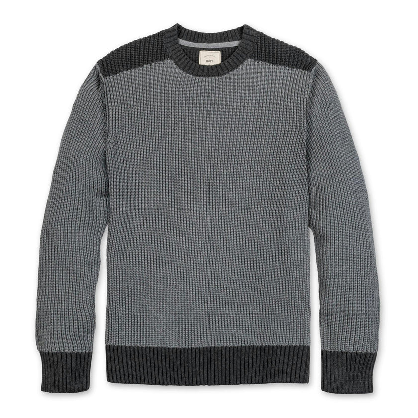 Organic Shoulder Detail Crew Neck Sweater