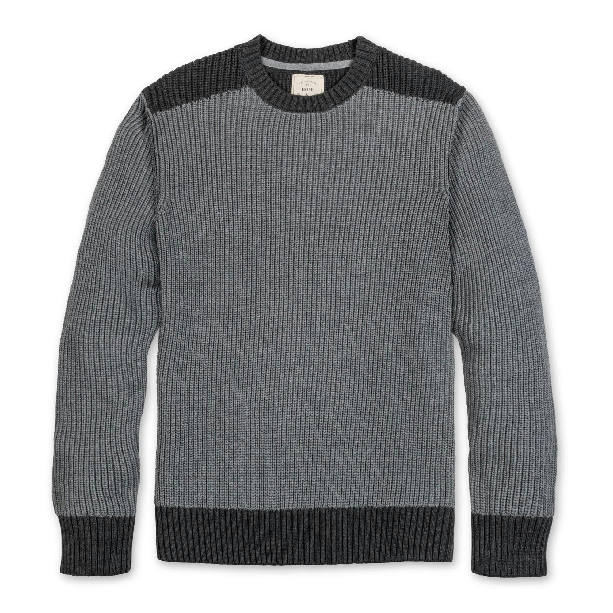 Organic Shoulder Detail Crew Neck Sweater