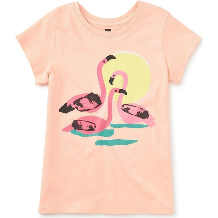 Llobregat Flamingos Graphic Tee, Pink