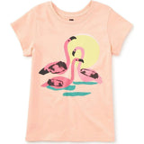 Llobregat Flamingos Graphic Tee, Pink