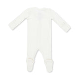 Solid Snow White - 2 Way Zipper Footie