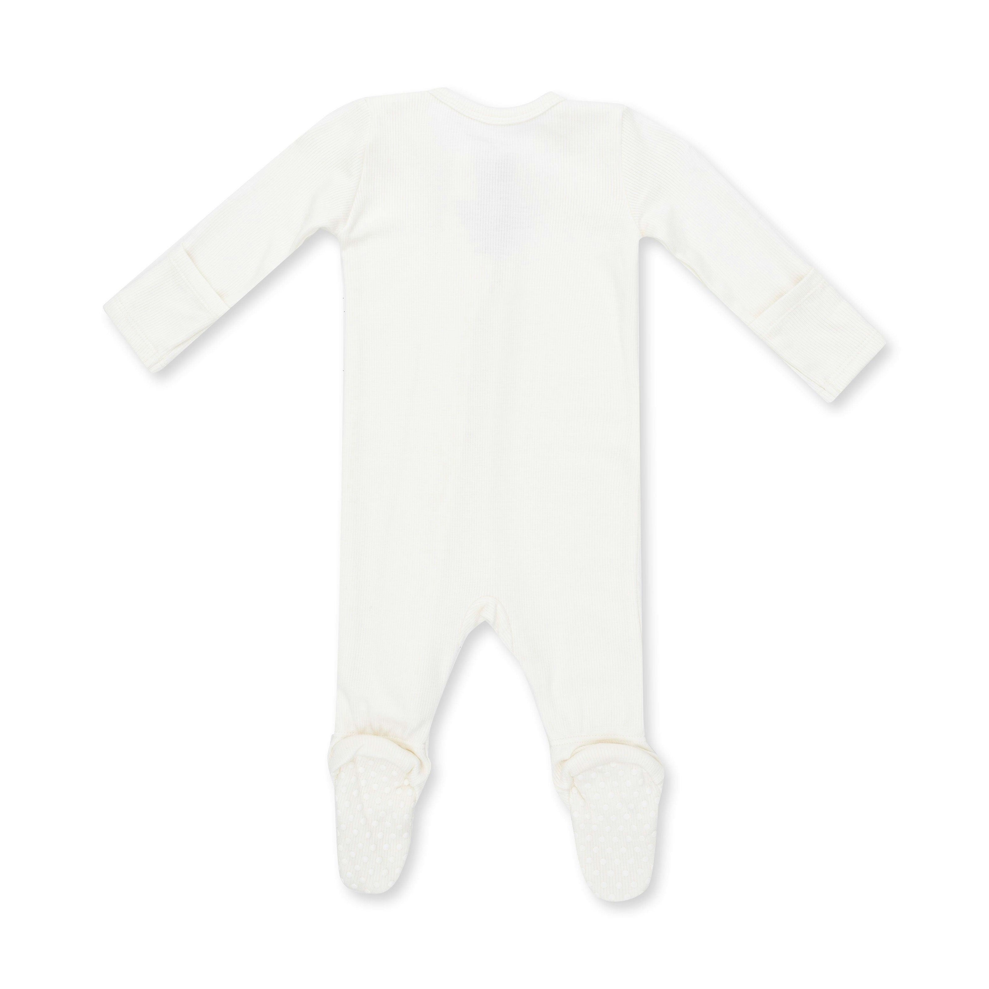 Solid Snow White - 2 Way Zipper Footie