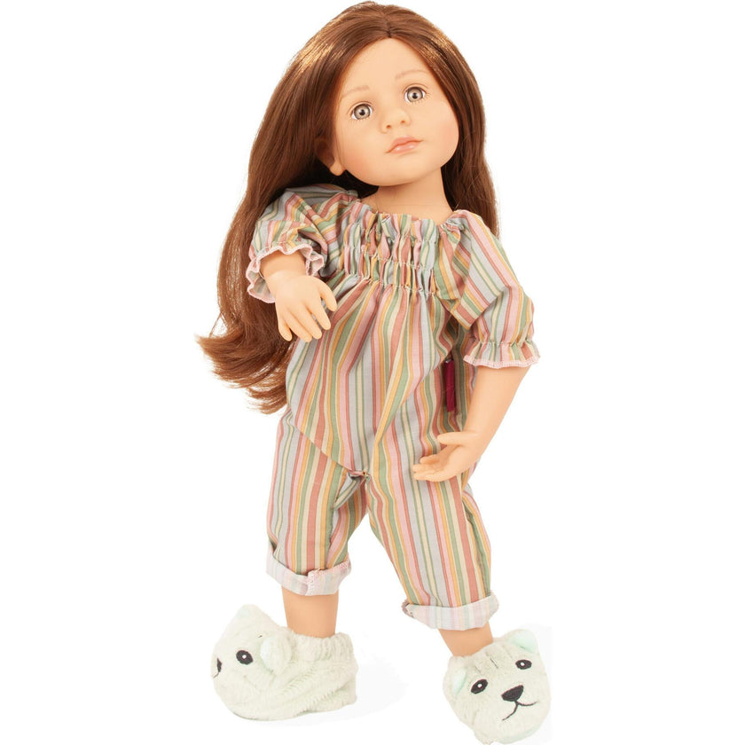 Gotz Little Kidz “Grete PJ Party” 14" Multi‑Jointed Standing Doll with Sleeping Bag
