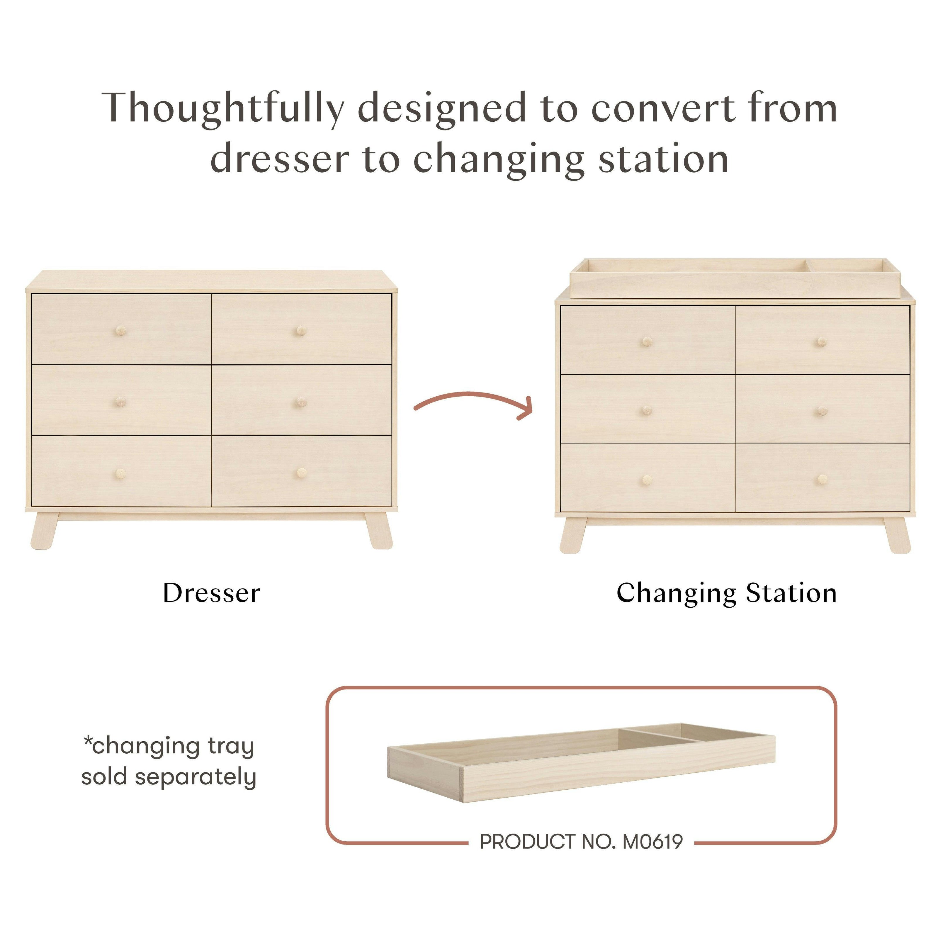 Babyletto Hudson Modern 6-Drawer Assembled Dresser (48