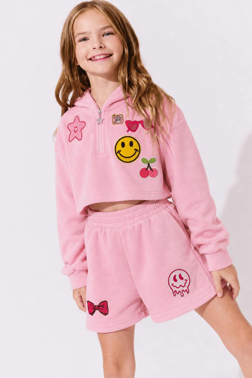 Pastel Velour Short Set