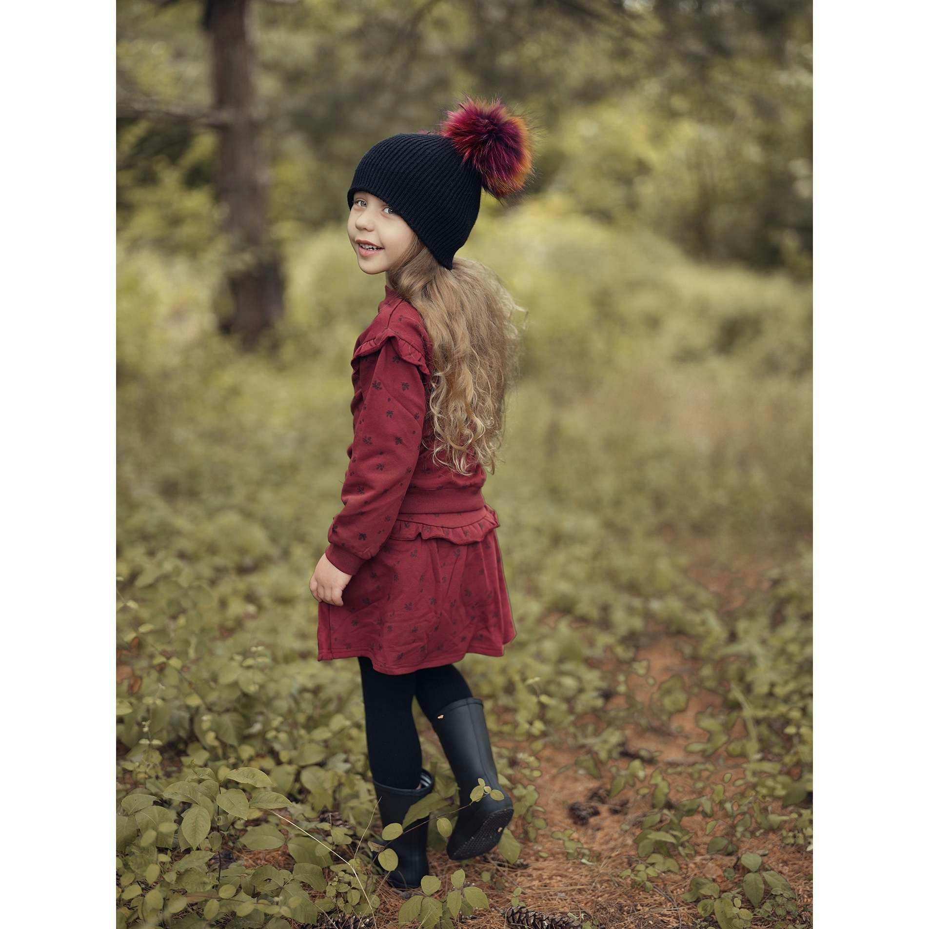 Pine Tired Ruffle A-Line Short Skirt