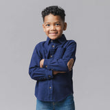 Organic Flannel Shirt with Elbow Patches