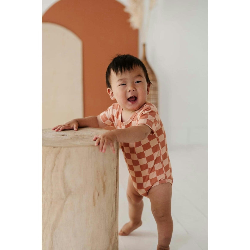 Baby Short Sleeve Bodysuit Retro America