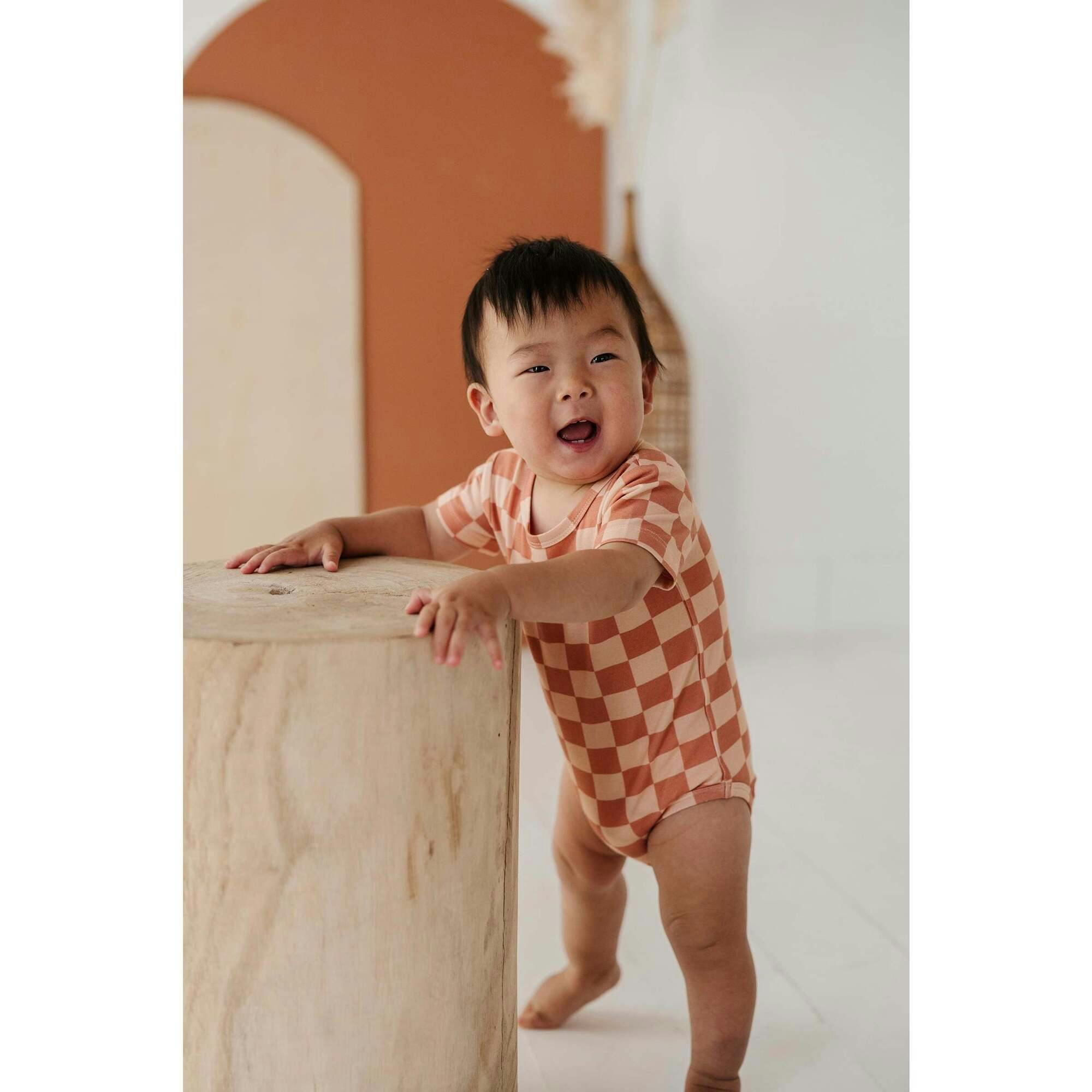 Baby Short Sleeve Bodysuit Retro America