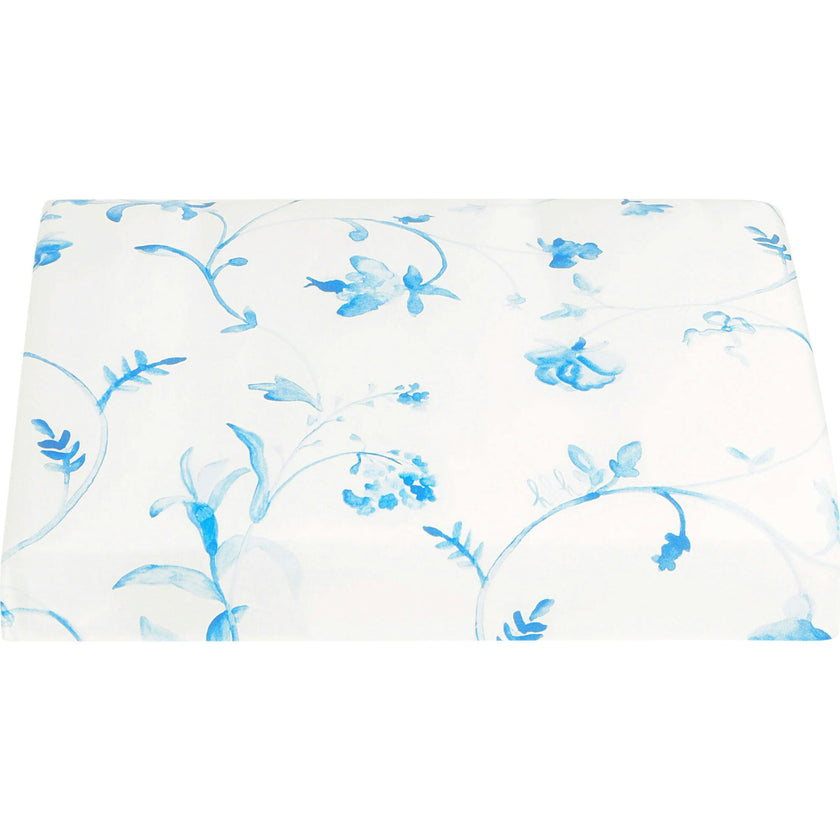 The Fitted Sheet - Blue Botanical